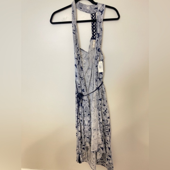 Helen Jon Island Sol Sleeveless Kimono Dress Navy Size Small - Picture 4 of 6